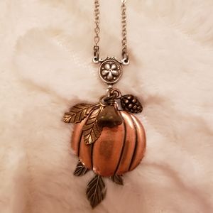 Copper Pumpkin Neclace